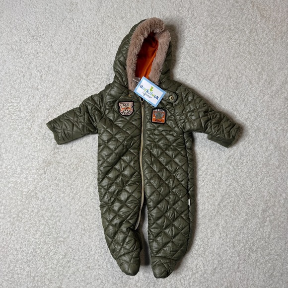 Duck Duck Goose Other - Duck Duck Goose Baby Boys Romper Jumpsuit Coveralls Ace Pilot NEW 3-6 M Puffer